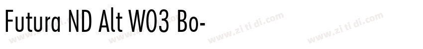 Futura ND Alt W03 Bo字体转换